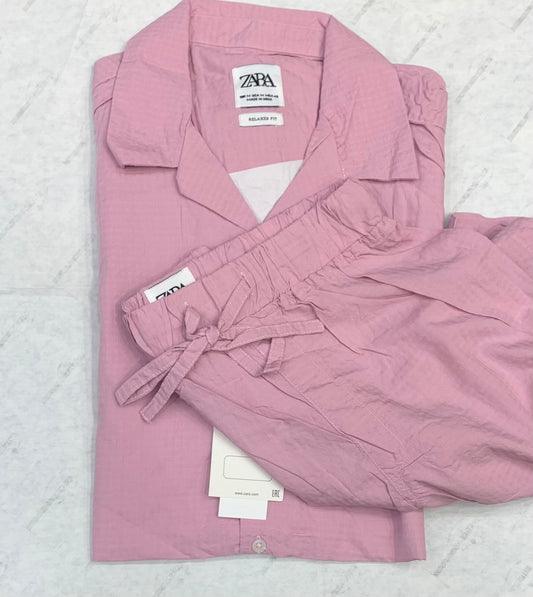ZR Pink Colour Plain Premium Quality Unisex Coord Set 861008