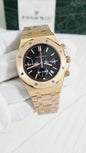 Ap Copper Chain Black Dial Heavy Chronograph Men Watch 401201