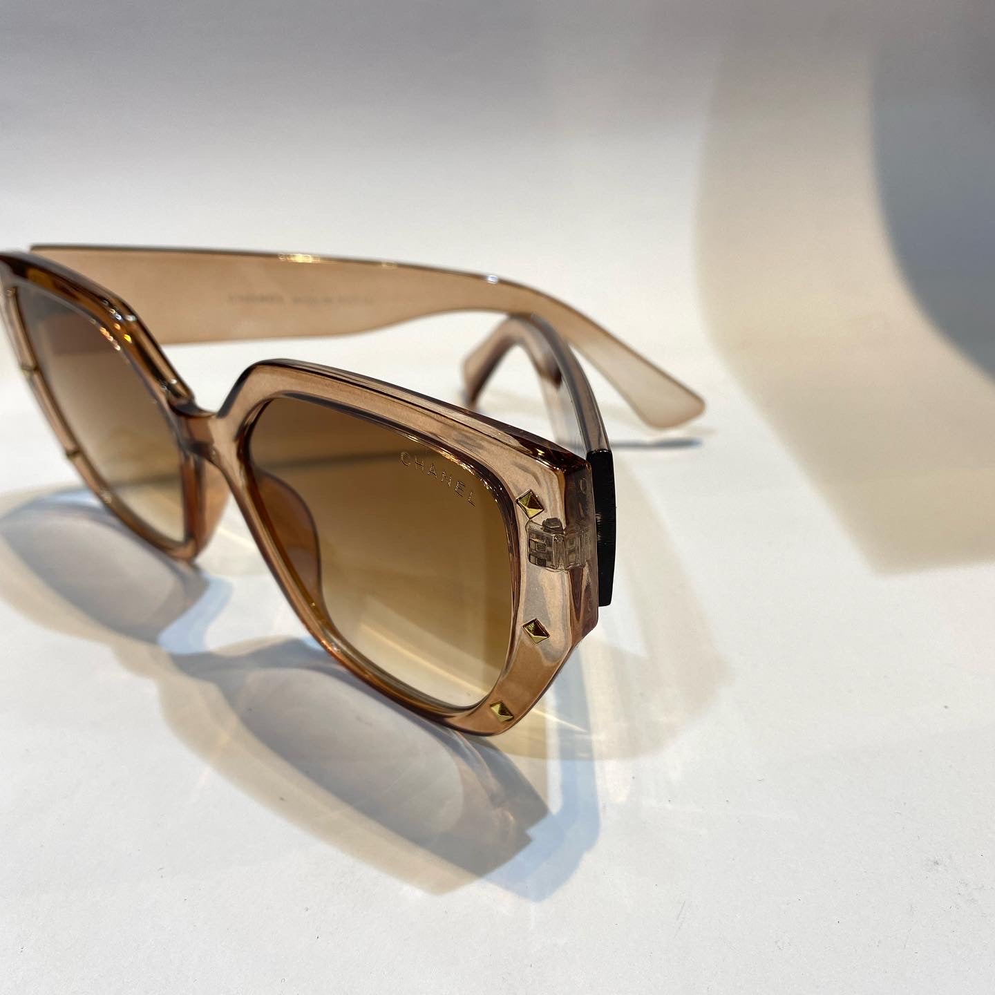 AHC Glossy Brown Frame Brown Shade Unisex Branded Sunglasses