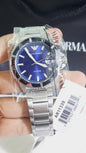 Mra Silver Chain Blue Dial Premium Quality Men Watch