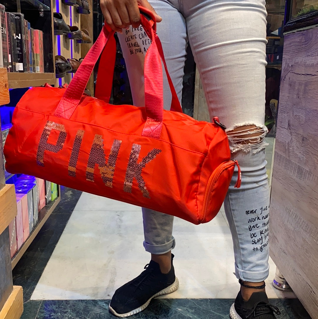 PINK Duffle Gym Travel Bag Unisex 3937