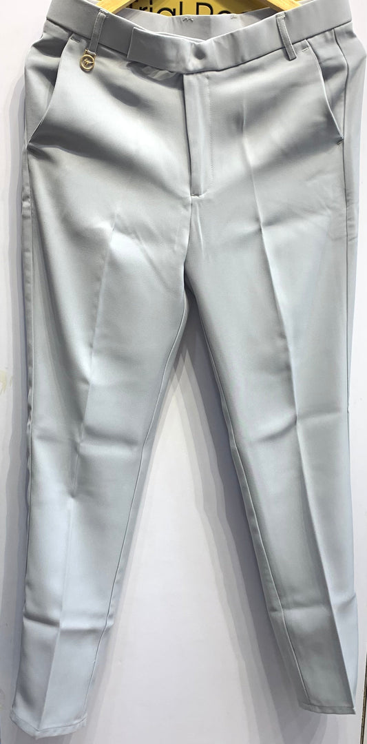 GIU UIG Grey Colour With Stretchable Lycra Japanese Fabric Formal Touser Pant For Men 1105069