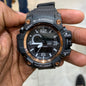 HSG Black Strap Copper Dial Water Resistance Sports Watch