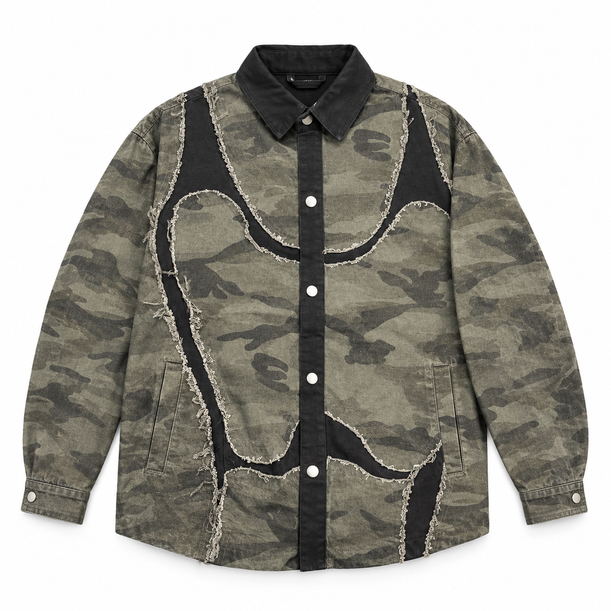 M.D.D Black Colour Military Print Premium Quality Unisex Jacket 28518-A