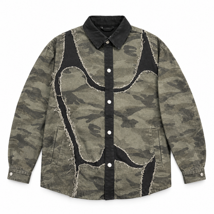 M.D.D Black Colour Military Print Premium Quality Unisex Jacket 28518-A
